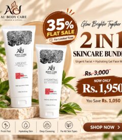 2 in 1 - Instant Spa & Cleanse Kit (Urgent Facial 120ml & Hydrating Gel Face Wash 120ml)