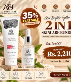 2 in 1 - Clear Skin Hydration Duo (Hydrating Gel Face Wash 120ml & Niacinamide Serum 30ml)