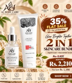 2 in 1 - Spotless Glow Therapy (Urgent Facial 120ml & Niacinamide Serum 30ml)