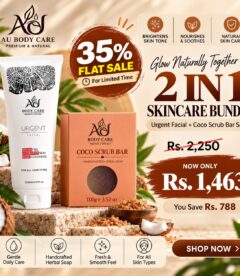 2 in 1 - Smooth & Polish Exfoliating Set (Urgent Facial 120ml & Coco Scrub Bar Soap 100gm)